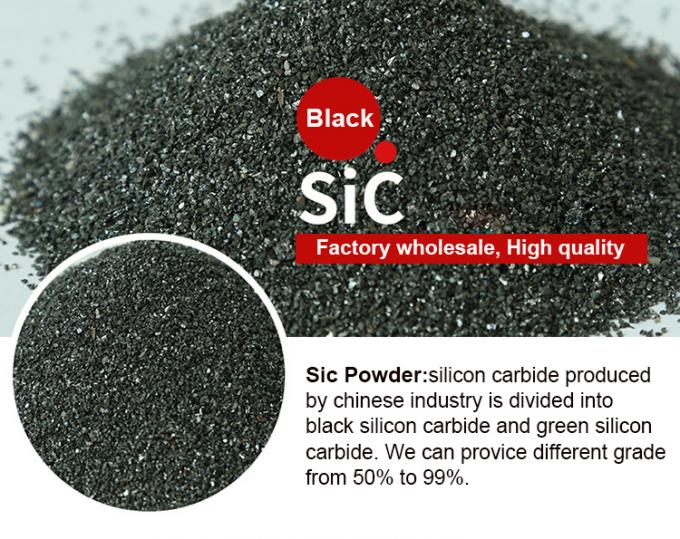 Αβραστικό γυαλιστερό 98% 99% Sic Silicon Carbide Powder F60 Μαύρο Silicon Carbide 0