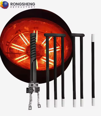 RONGSHENG Προσαρμοσμένη 1500C 100W-5000W Θερμαντήρας καρβιδίου πυριτίου Στοιχείο Sic Ράβδος θέρμανσης για ηλεκτρικό φούρνο και κλίβανο