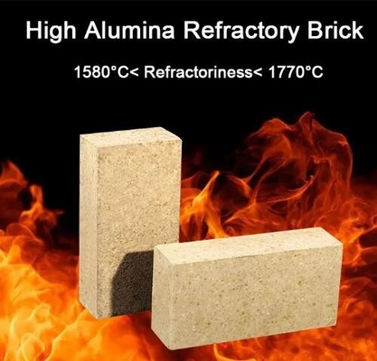 Τεχνητό σχήμα ανθεκτικό τούβλο 230x114x65mm Τυποποιημένο μέγεθος τούβλο φωτιάς για κεραμικό φούρνο υψηλής θερμοκρασίας