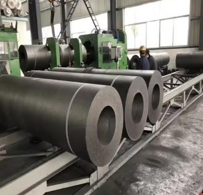 Διαστολή 100-750mm Υψηλής ποιότητας ηλεκτρόδια γραφίτη L1800-2700mm UHP HP RP Ηλεκτρόδιο γραφίτη άνθρακα για φούρνο Eaf Lf