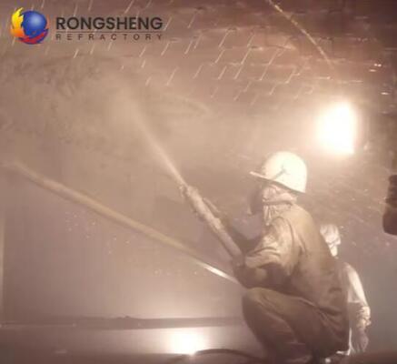 Επένδυση κουτάλας Πυρίμαχα υλικά πυροβολισμού Tundish Spray Coating Gunning Mix Πυρίμαχη μάζα επισκευής για φούρνο με βάση τη Μαγνησία