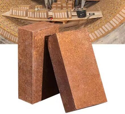 Υψηλής θερμοκρασίας ανθεκτικό τούβλο μαγνησίου Εξαιρετική αντοχή στη λάσπη Σιντερωμένα τούβλα μαγνησίου για επένδυση σιδηρουργικών φούρνων