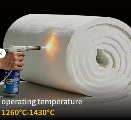 1400 Kaowool Ceramic Felt 128 Kg/M3 High Aluminum Silicate Ceramic Fiber Blanket Heat Insulation For Industrial Furnaces